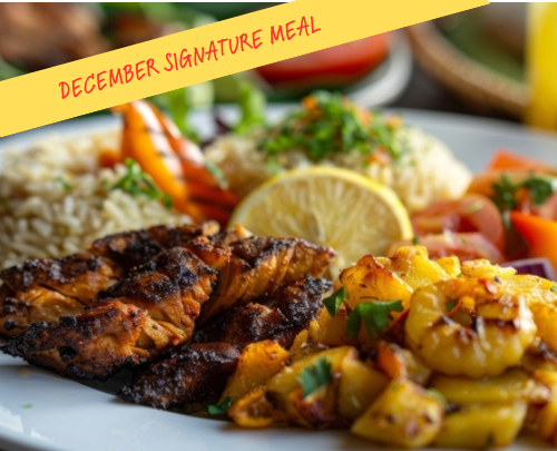 Chicken Shawarma with Yellow Rice & Tzatziki Sauce