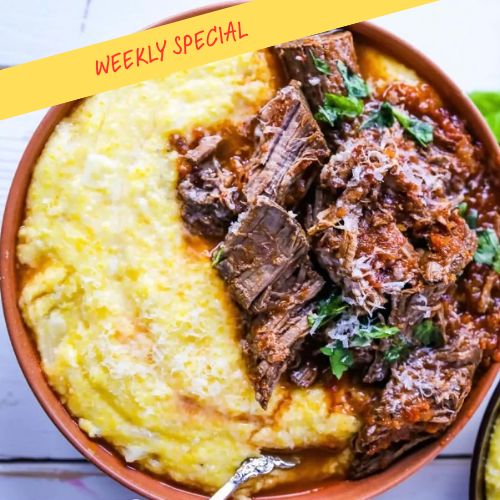 Braised Beef with Mashed Potatoes