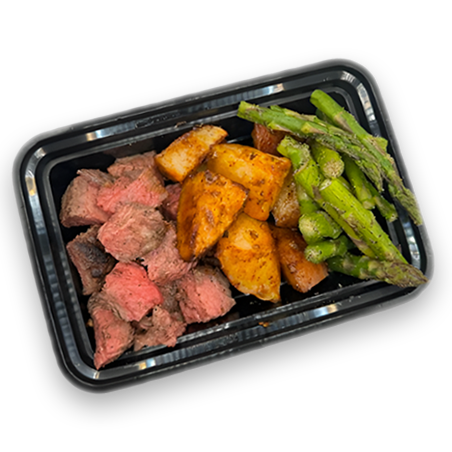 Grilled Steak with Red Potatoes & Asparagus