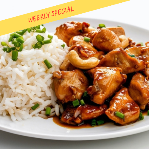 Cashew Chicken & Edamame