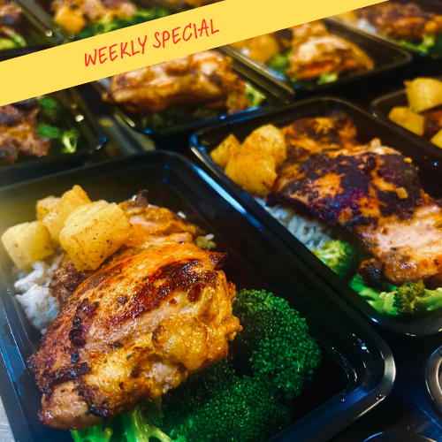 Jerk Chicken with Coconunut Rice