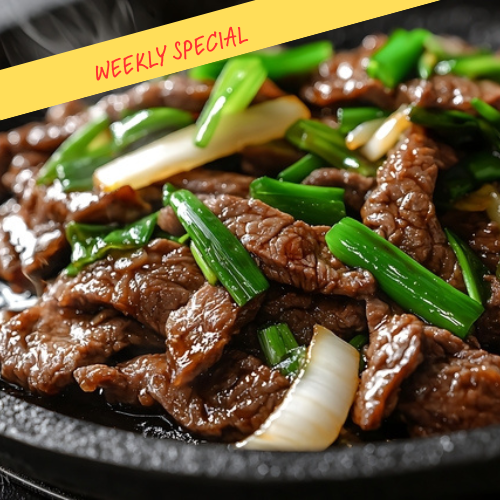 Mongolian Beef with Jasmine Rice and Broccoli