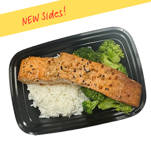 Seasoned Salmon with Jasmine Rice & Broccoli
